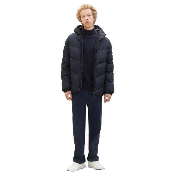 Куртка Basic puffer jacket 1037386-10668 Tom Tailor L Темно-синій 1037386-10668 фото 4 — інтернет-магазин Tapok