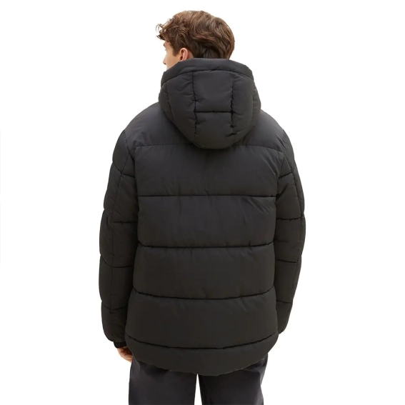 Куртка Basic puffer jacket 1037386-29999 Tom Tailor L Черный 1037386-29999 фото 2 — интернет-магазин Tapok
