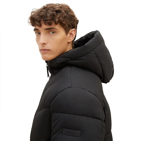 Куртка Basic puffer jacket 1037386-29999 Tom Tailor L Черный 1037386-29999 фото 3 — интернет-магазин Tapok
