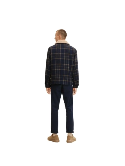Куртка check shirt jacket 1033512-30545 Tom Tailor M Темно-синий 1033512-30545 фото 2 — интернет-магазин Tapok
