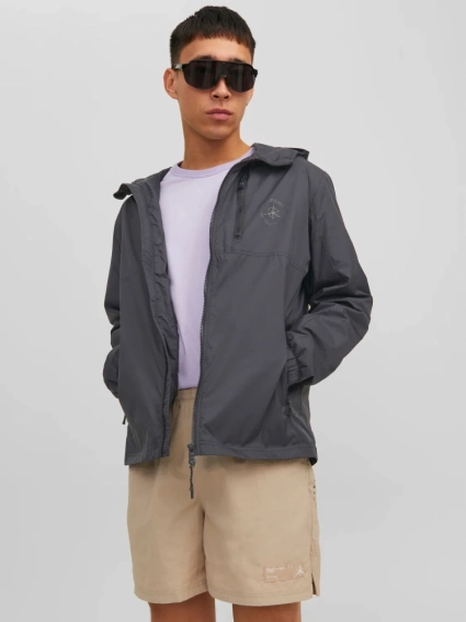 Куртка JCOFILO LIGHT JACKET SN 12228029-Black Jack&amp;Jones L Темно-серый 12228029-Black фото 1 — интернет-магазин Tapok