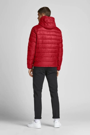 Куртка JJEACE PUFFER HOOD NOOS 12189882-Red Dahlia Jack&Jones L Червоний 12189882-Red Dahlia фото 3 — інтернет-магазин Tapok
