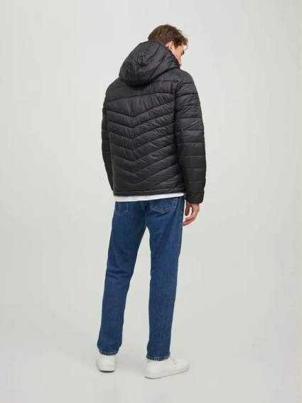 Куртка JJEHERO PUFFER HOOD NOOS 12211785-Black Jack&Jones M Чорний 12211785-Black фото 2 — інтернет-магазин Tapok