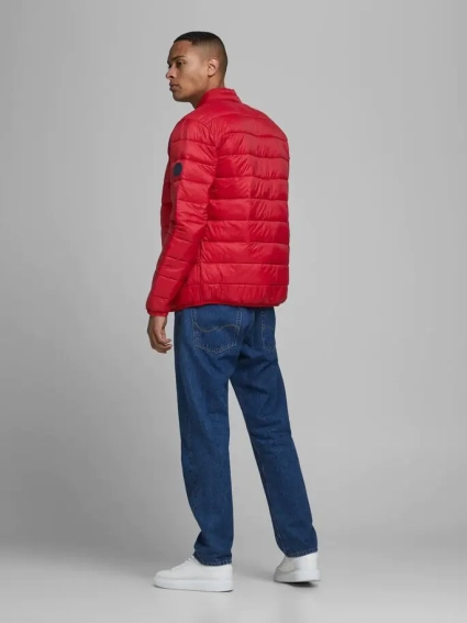 Куртка JJEMAGIC PUFFER COLLAR NOOS 12173752 Tango Red Jack&Jones L Червоний 12173752TangoRed фото 3 — інтернет-магазин Tapok