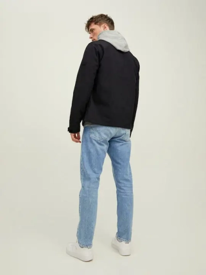 Куртка JJEMARVIN COLLAR SOFTSHELL 12212364-Black Jack&Jones L Чорний 12212364-Black фото 2 — інтернет-магазин Tapok
