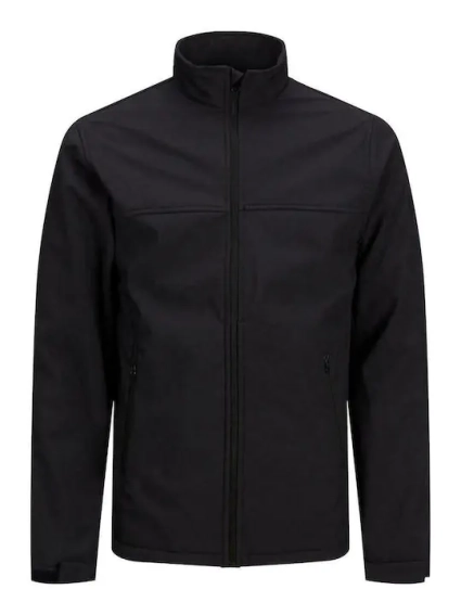 Куртка JJEMARVIN COLLAR SOFTSHELL 12212364-Black Jack&Jones L Чорний 12212364-Black фото 5 — інтернет-магазин Tapok
