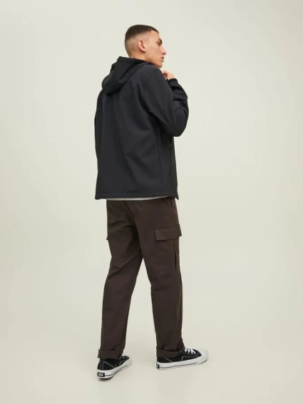 Куртка JJEMARVIN HOOD SOFTSHELL NOOS 12212363-Black Jack&Jones M Чорний 12212363-Black фото 2 — інтернет-магазин Tapok