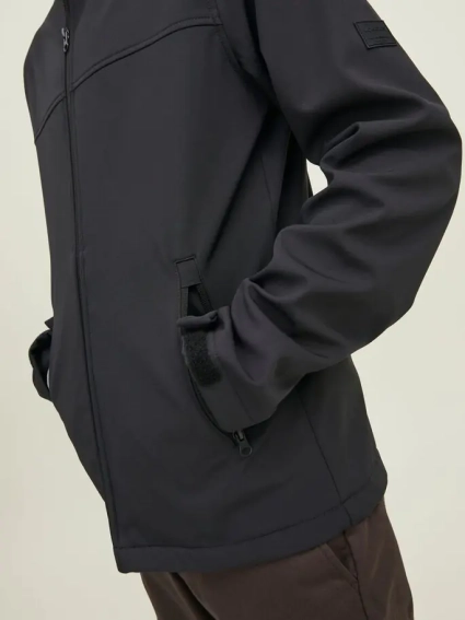 Куртка JJEMARVIN HOOD SOFTSHELL NOOS 12212363-Black Jack&Jones M Чорний 12212363-Black фото 4 — інтернет-магазин Tapok