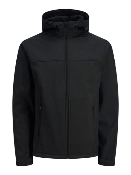 Куртка JJEMARVIN HOOD SOFTSHELL NOOS 12212363-Black Jack&Jones M Чорний 12212363-Black фото 5 — інтернет-магазин Tapok