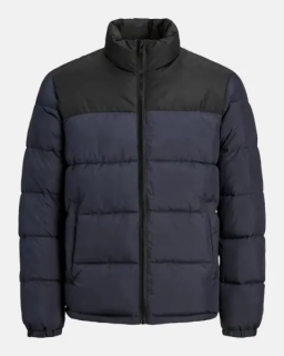 Куртка JJPAUL PUFFER COLLAR 12189971 Dark Navy - Detail: BLOCKING Jack&amp;Jones M Темно-синий 12189971-Dark Navy-Detail