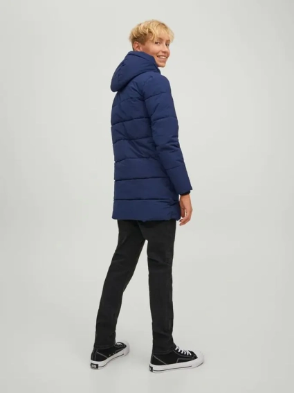 Куртка JORCOPENHAGEN LONG PUFFER JNR 12215844-Navy Blazer Jack&Jones 140 Темно-синій 12215844-Navy Blazer фото 2 — інтернет-магазин Tapok