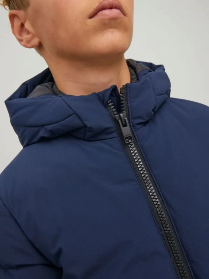 Куртка JORCOPENHAGEN LONG PUFFER JNR 12215844-Navy Blazer Jack&Jones 140 Темно-синій 12215844-Navy Blazer фото 3 — інтернет-магазин Tapok