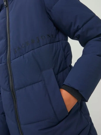 Куртка JORCOPENHAGEN LONG PUFFER JNR 12215844-Navy Blazer Jack&Jones 140 Темно-синій 12215844-Navy Blazer фото 4 — інтернет-магазин Tapok