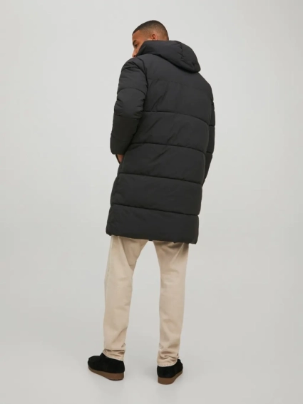 Куртка JORCOPENHAGEN LONG PUFFER LN 12215283-Black Jack&Jones L Чорний 12215283-Black фото 2 — інтернет-магазин Tapok