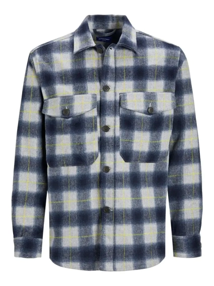 Куртка JOROLLIE CHECK SHIRT JACKET LS LN 12198798-Navy Blazer-Detail:/CHECK Jack&Jones L Темно-синій 12198798-Navy Blazer-Deta фото 5 — інтернет-магазин Tapok