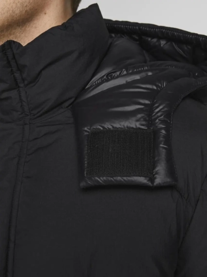 Куртка JORSTRAD LONG PUFFER LN 12192671-Black Jack&Jones L Чорний 12192671-Black фото 4 — інтернет-магазин Tapok