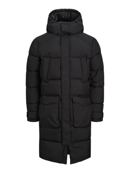 Куртка JORSTRAD LONG PUFFER LN 12192671-Black Jack&Jones L Чорний 12192671-Black фото 5 — інтернет-магазин Tapok