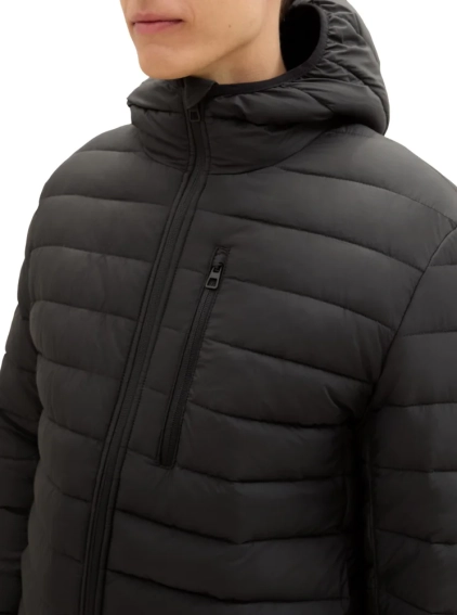 Куртка LIGHT WEIGHT JACKET 1041340-29999 Tom Tailor XL Чорний 1041340-29999 фото 3 — інтернет-магазин Tapok