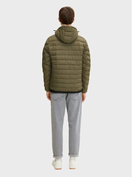 Куртка light weight jacket with hood 1031780-10415 Tom Tailor M Хаки 1031780-10415 фото 3 — интернет-магазин Tapok
