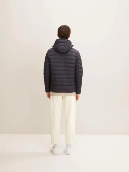 Куртка light weight jacket with hood 1031780-29476 Tom Tailor M Темно-серый 1031780-29476 фото 3 — интернет-магазин Tapok