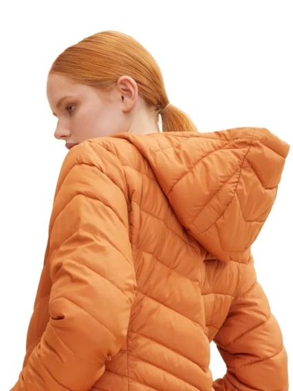 Куртка light weight puffer jacket 1029236-30027 Tom Tailor L Оранжевый 1029236-30027 фото 3 — интернет-магазин Tapok