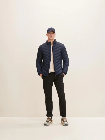 Куртка lightweight jacket 1031474-10668 Tom Tailor L Темно-синій 1031474-10668 фото 4 — інтернет-магазин Tapok
