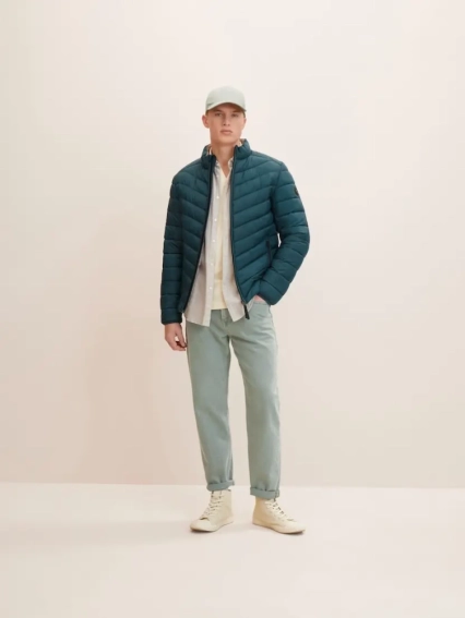 Куртка lightweight jacket 1031474-10834 Tom Tailor L Зеленый 1031474-10834 фото 4 — интернет-магазин Tapok