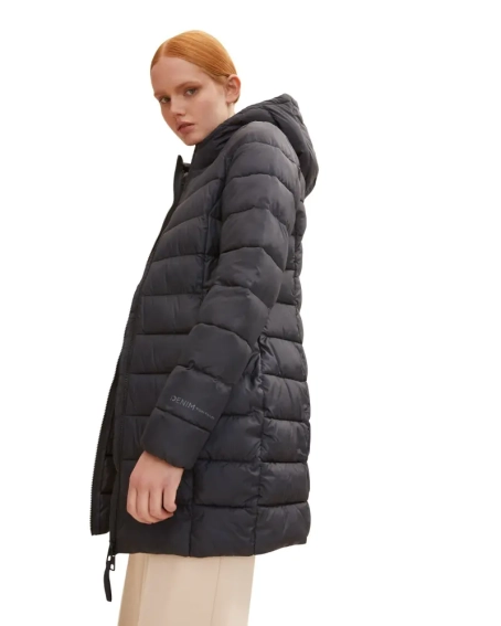 Куртка lightweight puffer coat 1031391-14482 Tom Tailor L Черный 1031391-14482 фото 2 — интернет-магазин Tapok