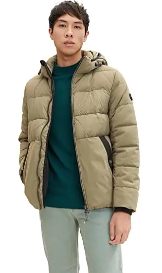 Куртка mat mix puffer jacket 1032481-10415 Tom Tailor M Бежевий 1032481-10415 фото 1 — інтернет-магазин Tapok