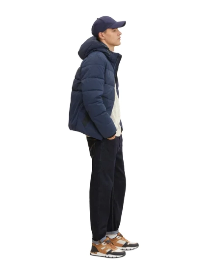 Куртка mat mix puffer jacket 1032481-10668 Tom Tailor L Темно-синій 1032481-10668 фото 5 — інтернет-магазин Tapok