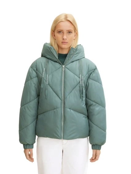 Куртка modern short puffer jacket 1032686-19643 Tom Tailor L Голубой 1032686-19643 фото 1 — интернет-магазин Tapok