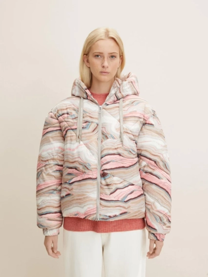 Куртка modern short puffer jacket 1032686-30243 Tom Tailor L Бежевый 1032686-30243 фото 1 — интернет-магазин Tapok