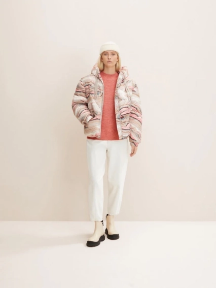Куртка modern short puffer jacket 1032686-30243 Tom Tailor L Бежевый 1032686-30243 фото 4 — интернет-магазин Tapok