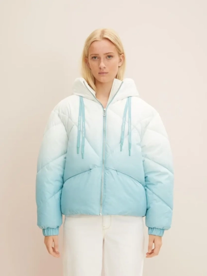 Куртка modern short puffer jacket 1032686-30270 Tom Tailor M Голубой 1032686-30270 фото 1 — интернет-магазин Tapok