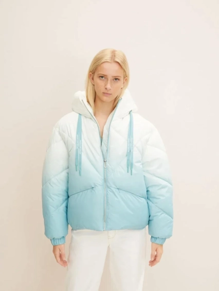 Куртка modern short puffer jacket 1032686-30270 Tom Tailor M Голубой 1032686-30270 фото 2 — интернет-магазин Tapok