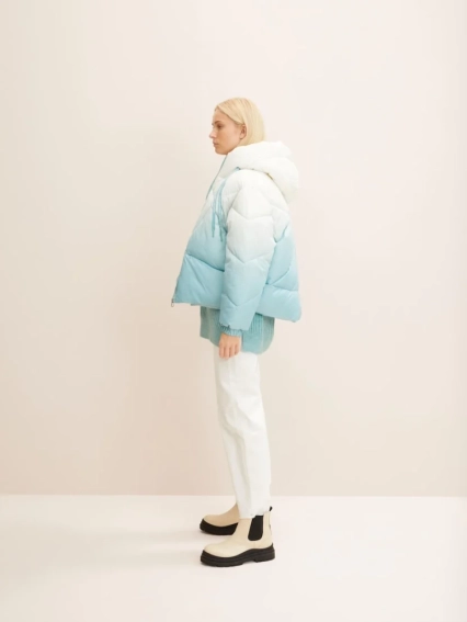 Куртка modern short puffer jacket 1032686-30270 Tom Tailor M Голубой 1032686-30270 фото 4 — интернет-магазин Tapok