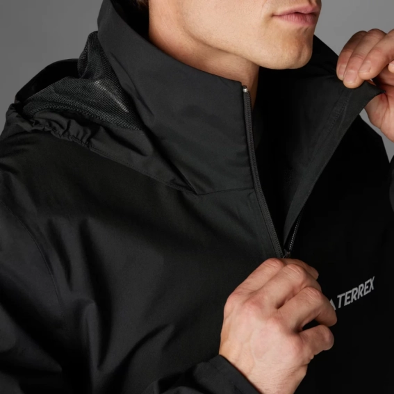 Куртка MT ESS 2L R JKT JM8692 Adidas L Чорний JM8692 фото 5 — інтернет-магазин Tapok