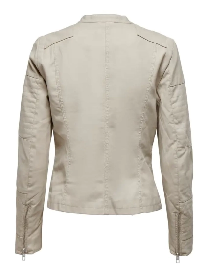 Куртка ONLAVA FAUX LEATHER BIKER OTW NOOS 15102997-Silver Lining ONLY 34 Бежевый 15102997-Silver Lining фото 5 — интернет-магазин Tapok