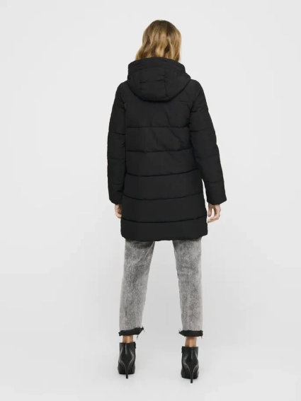 Куртка ONLDOLLY LONG PUFFER COAT OTW NOOS 15205369-Black ONLY M Чорний 15205369-Black фото 2 — інтернет-магазин Tapok