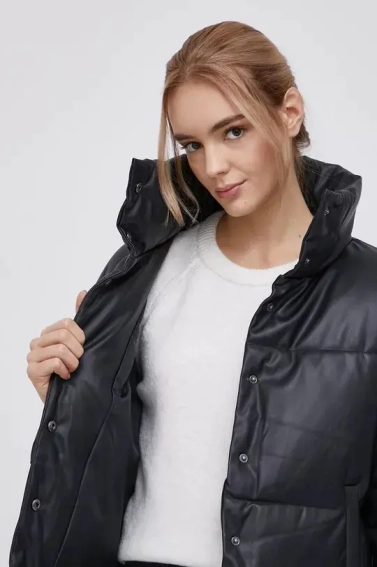 Куртка ONLLYDIA SHORT FAUX LEATHER PUFFER OTW 15235006-Black ONLY L Черный 15235006-Black фото 4 — интернет-магазин Tapok