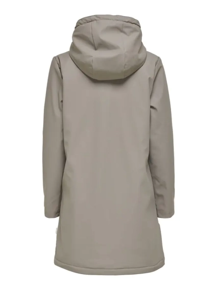 Куртка ONLSALLY RAINCOAT CC OTW 15206116-Brushed Nickel-Detail:WHITE TEDDY ONLY M Сірий 15206116-Brushed Nickel-D фото 5 — інтернет-магазин Tapok