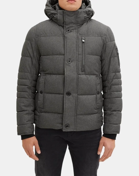 Куртка padded jacket 1032486-28007 Tom Tailor L Темно-серый 1032486-28007 фото 1 — интернет-магазин Tapok