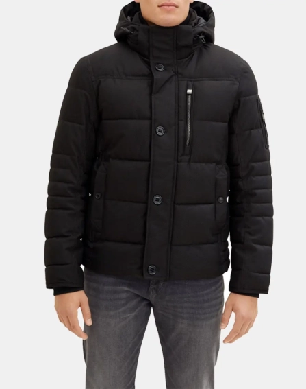 Куртка padded jacket 1032486-29999 Tom Tailor L Черный 1032486-29999 фото 1 — интернет-магазин Tapok