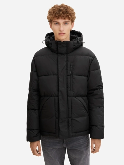 Куртка padded winter jacket 1032434-29999 Tom Tailor L Чорний 1032434-29999 фото 1 — інтернет-магазин Tapok