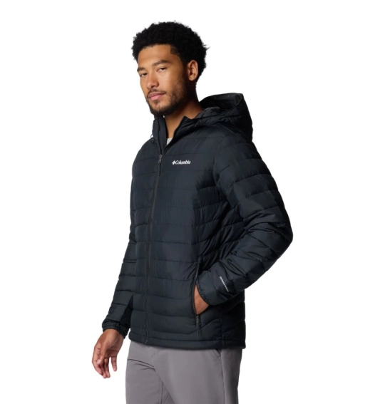 Куртка POWDER LITE™ II HOODED JACKE 2086944010 Columbia L Чорний 2086944010 фото 2 — інтернет-магазин Tapok