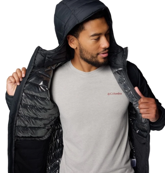 Куртка POWDER LITE™ II HOODED JACKE 2086944010 Columbia L Чорний 2086944010 фото 5 — інтернет-магазин Tapok