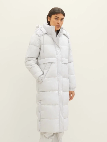 Куртка Puffer coat with hood 1037596ХХ32253 Tom Tailor L Белый 1037596ХХ32253 фото 1 — интернет-магазин Tapok