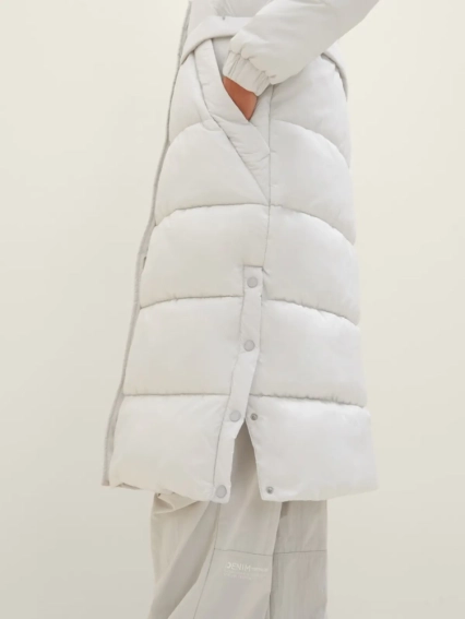Куртка Puffer coat with hood 1037596ХХ32253 Tom Tailor L Белый 1037596ХХ32253 фото 4 — интернет-магазин Tapok