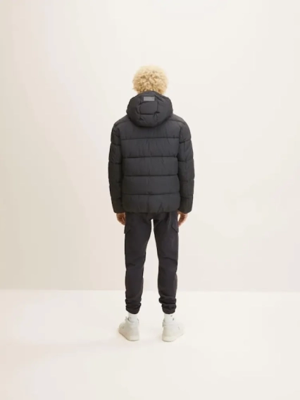 Куртка puffer jacket 1032429-29999 Tom Tailor M Чорний 1032429-29999 фото 2 — інтернет-магазин Tapok