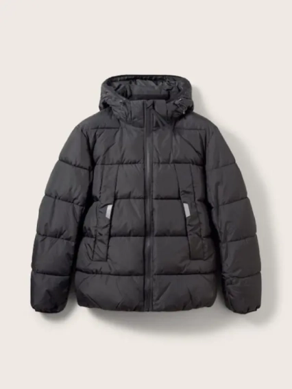 Куртка puffer jacket 1032429-29999 Tom Tailor M Чорний 1032429-29999 фото 6 — інтернет-магазин Tapok